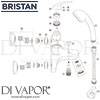 Bristan Java Wall Mounted Bath Shower Mixer Spares